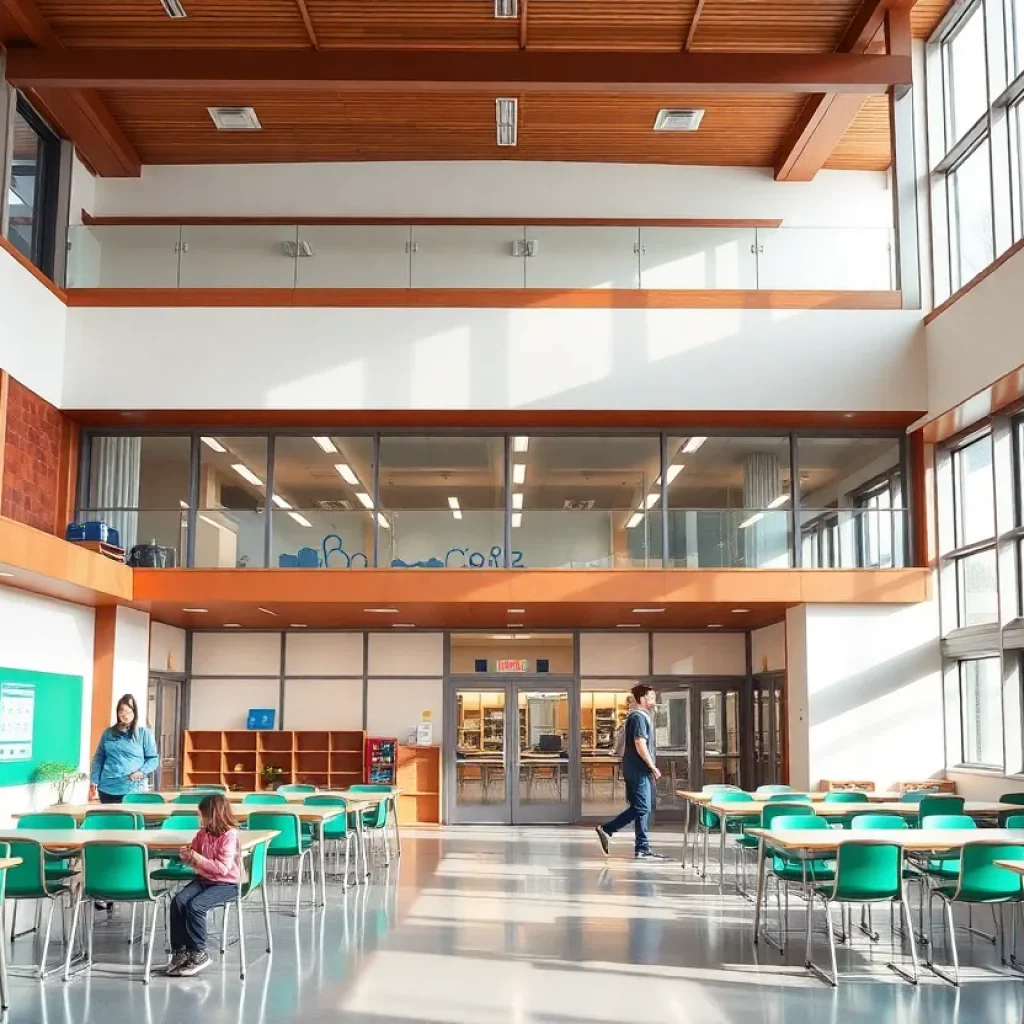 New expansion of McNair Middle School with classrooms