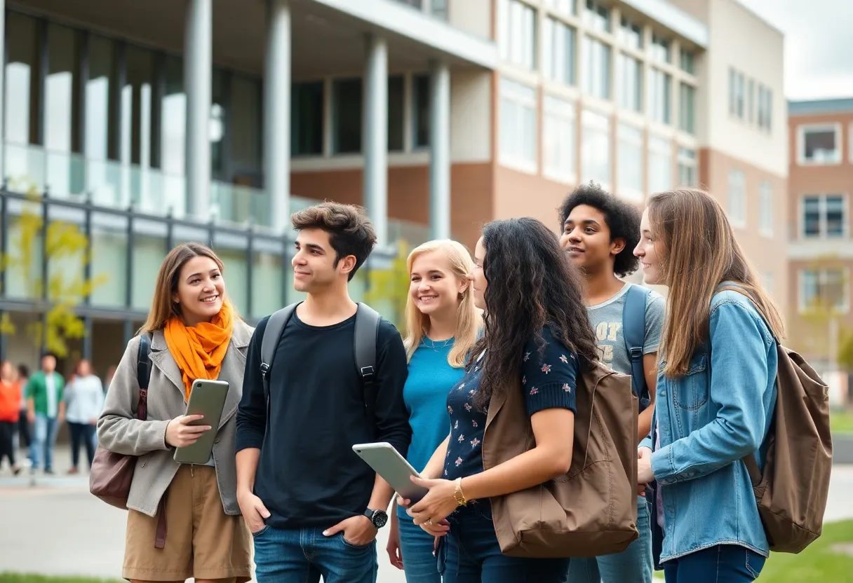 University of Alabama Students in Discussion